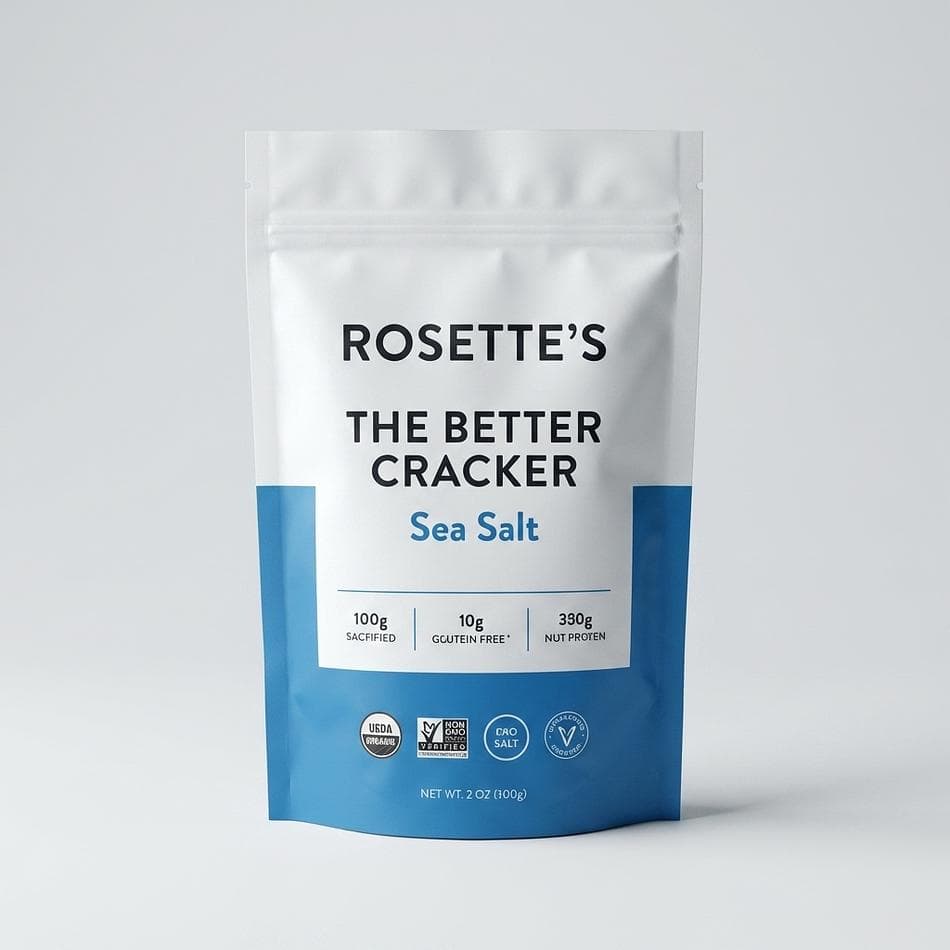 Keto Cracker Mix, Almond Flour & Flaxseed, Sea Salt Crunch, Just Add Water, 3g Net Carbs, 1 Bag