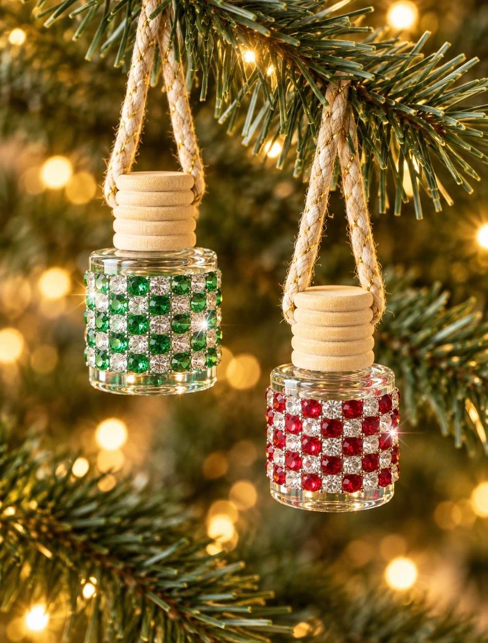 Christmas Cabin Scent Hanging Car diffuser freshener.
