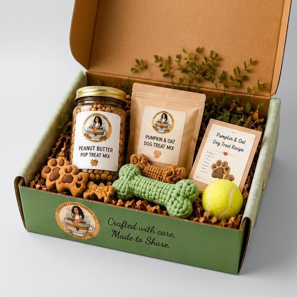 Monthly Dog Treat Subscription Box, Treat Mix & Recipe, Jar + Dog Goodies, Wholesome Ingredients, 1 Box