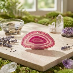 Drilled Agate Slice – Elemental Focus Stone-1