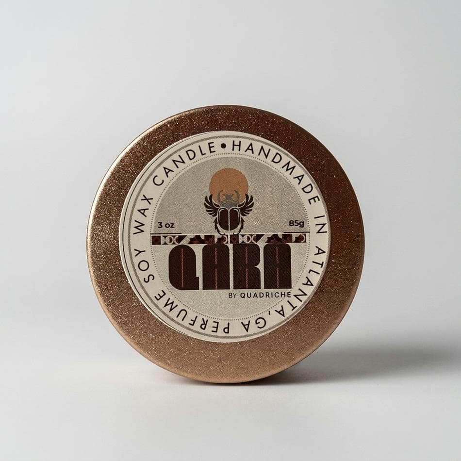 SACRED GROUND Soy Travel Tin Candle, Orange Grapefruit Sage + Oakmoss Amber, Fresh Forest Scent, 3 oz (85g)