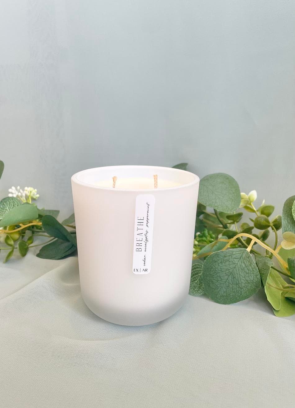 BREATHE | 15oz. Soy Candle | Cedar. Eucalyptus. Peppermint.