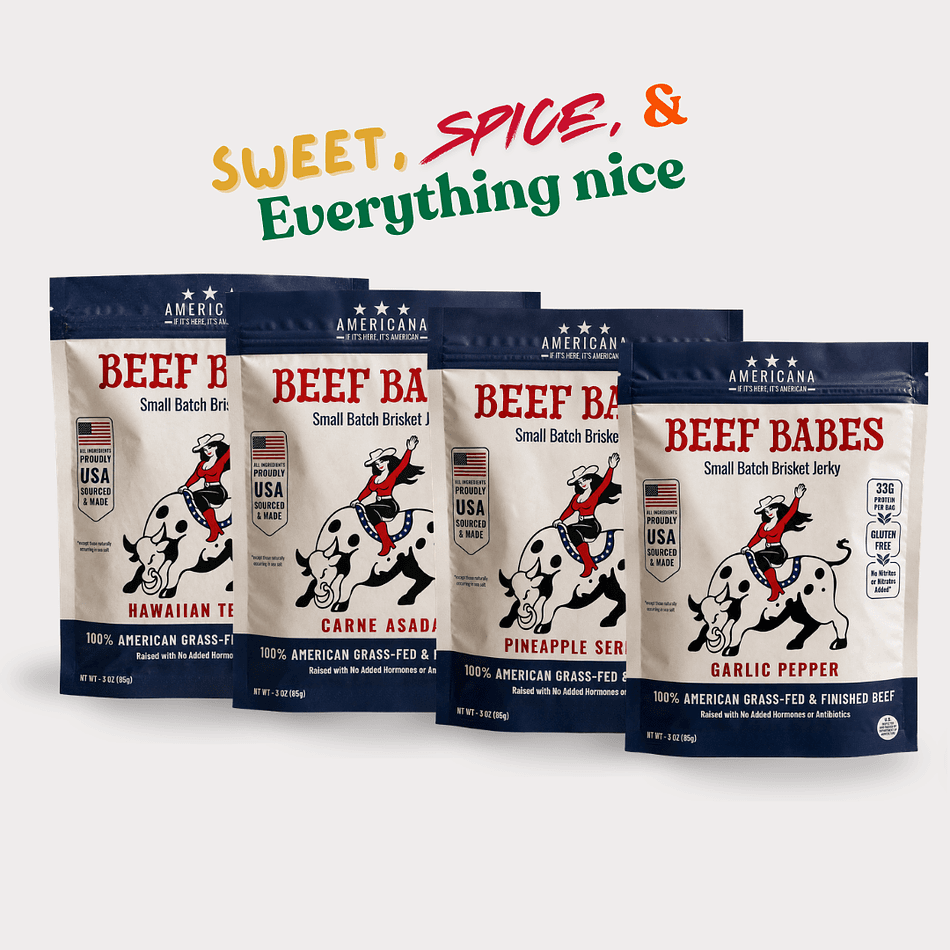Beef Babes Starter Pack, Grass-Fed Brisket - 4 Bags