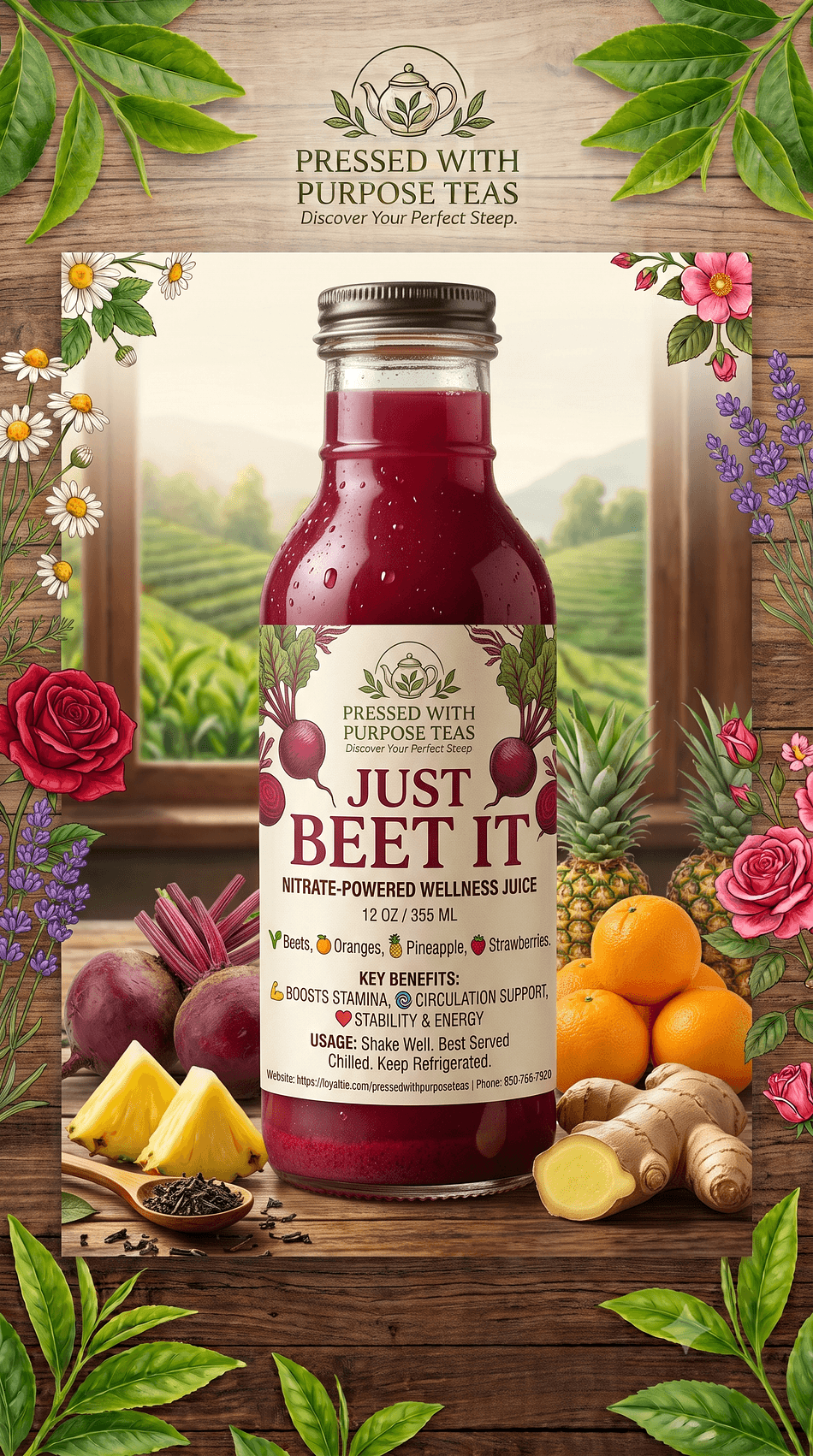 Just Beet It Cold Pressed Juice