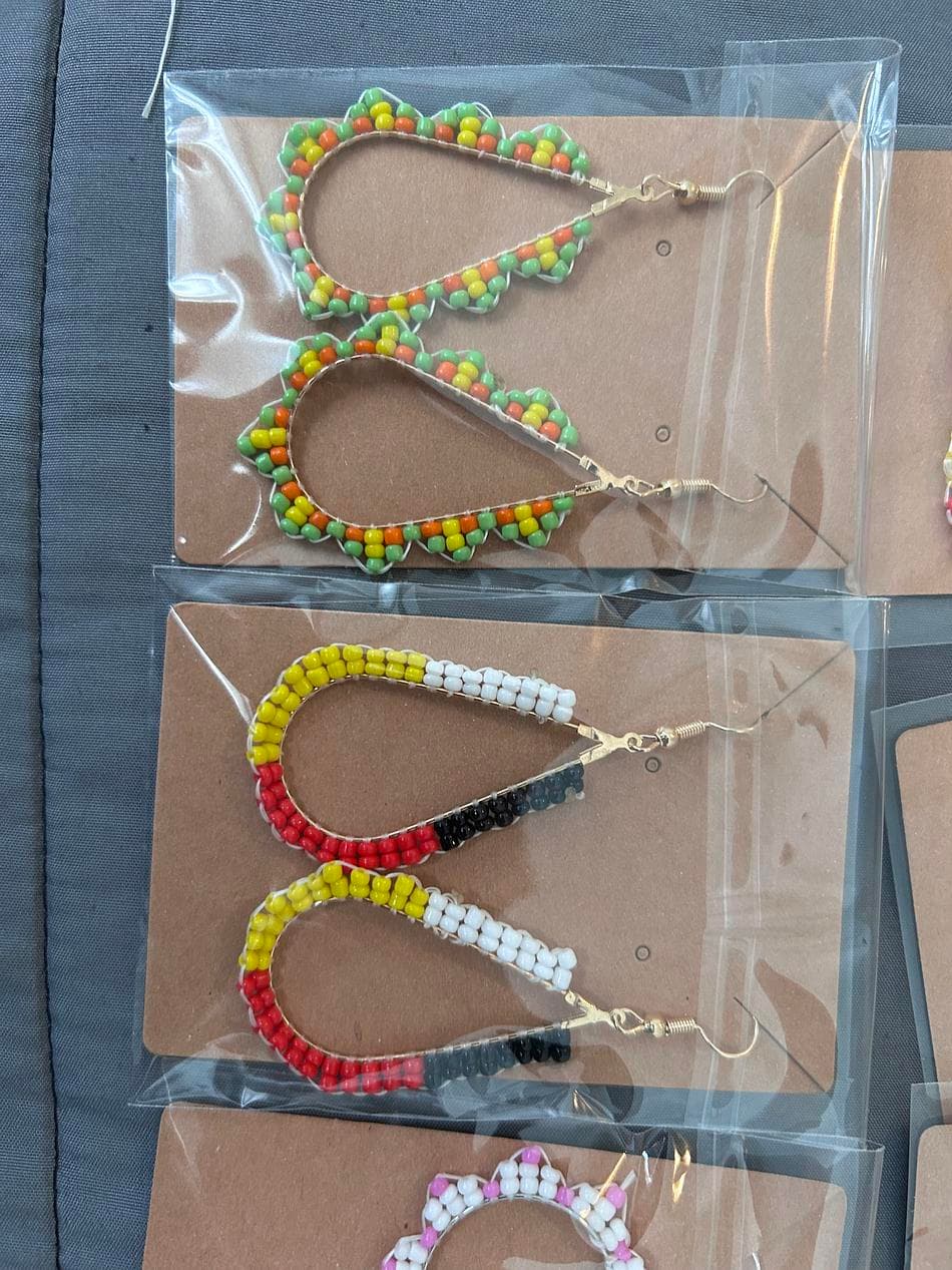 Beaded hoops