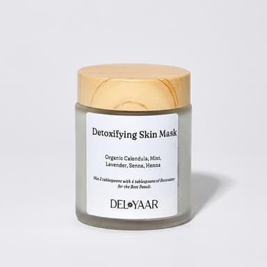 Herbal Face Mask Powder, Henna + Senna + Mint, Calming Detox Ritual, Preservative-Free, Mix-to-Fresh Paste