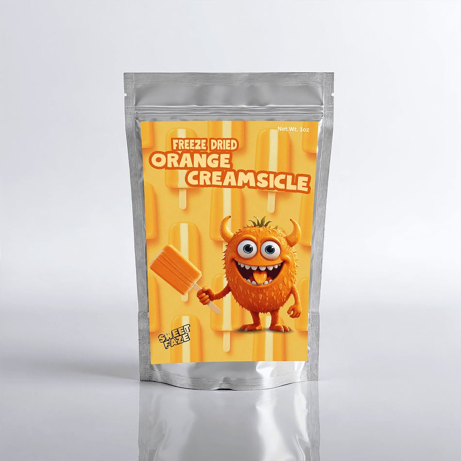 Freeze-Dried Ice Cream | Orange Cream Bar