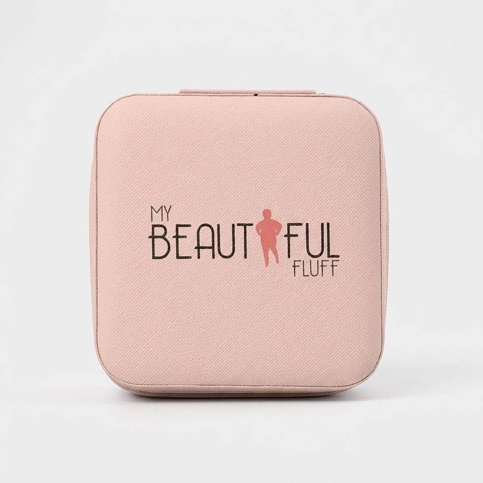 Travel Jewelry Case, PU Leather, Tangle-Free Necklace Hooks & Ring Rolls, Compact Organizer, 4" x 4" x 2"