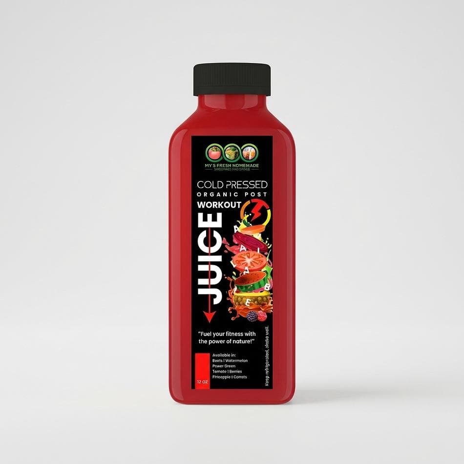 Cold-Pressed Organic Recovery Juice, Electrolyte Hydration Post-Workout, 12 oz Bottles, 3-Pack