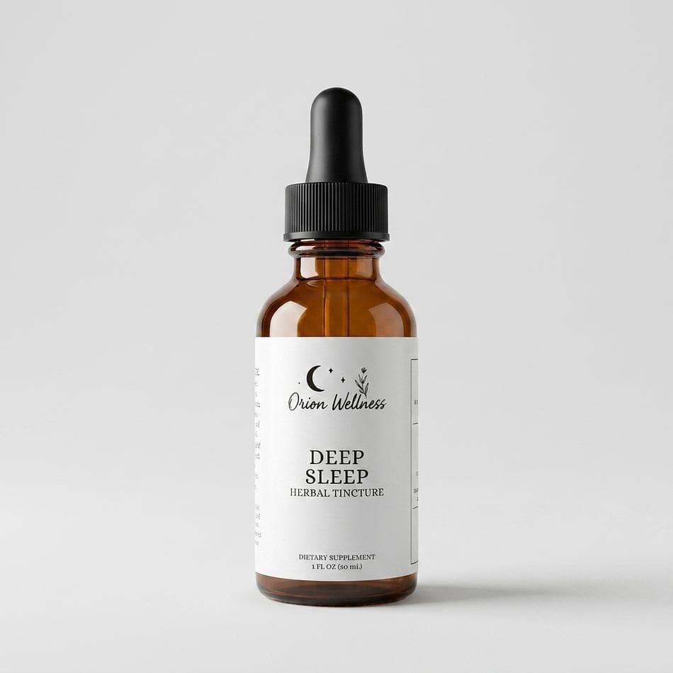 Herbal Sleep Tincture, Valerian & Passionflower, Calming Nervine Blend, Relaxation Support, 1:5 Extract, 100 Proof