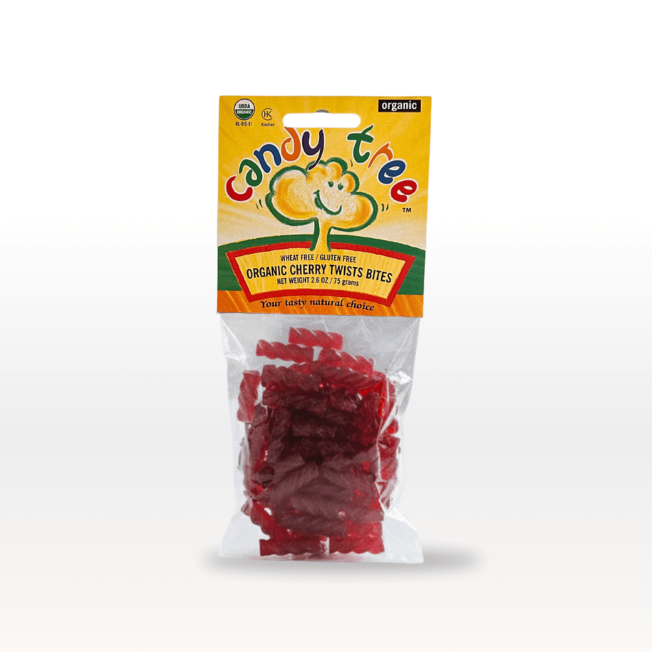 Organic Cherry Licorice Twist Bites, Fruit Juice Sweetened, Vegan & Gluten-Free, 2.6 oz Bag