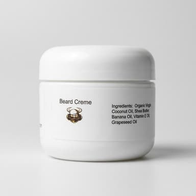 Beard Conditioning Cream, Virgin Coconut Oil & Shea Butter, Softens Beard & Reduces Itch, Multi-Use Aftershave, Size Unknown