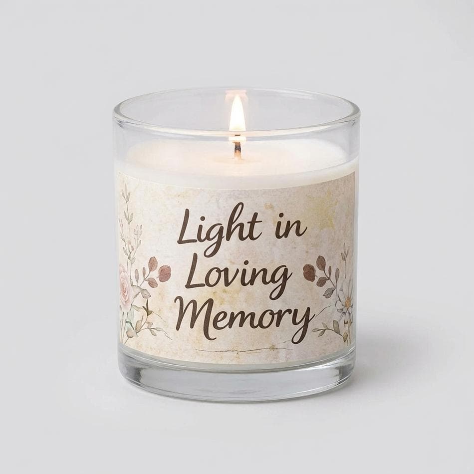 Sympathy Gift Box, Candle & Soothing Tea, Keepsake Comfort Gift, Bereavement Condolence Care Package, 1 Box