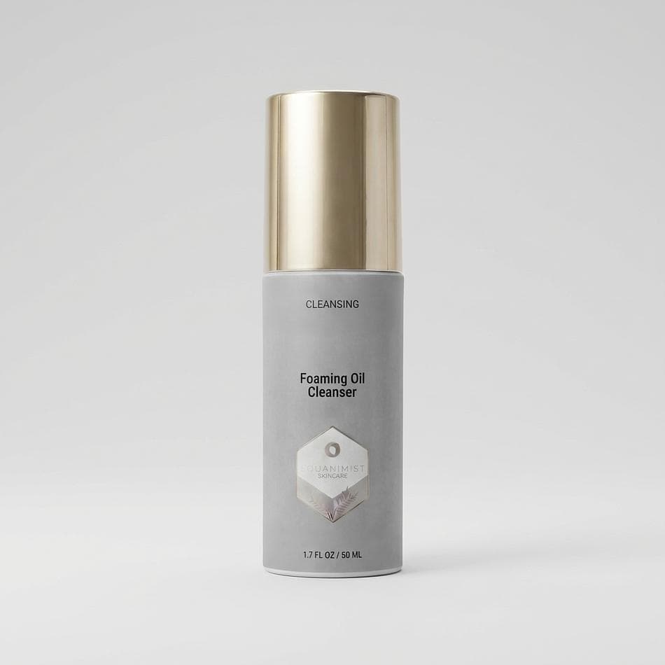 Oil-to-Foam Face Cleanser, Squalane & Macadamia Oil, Barrier-Support Gentle Makeup/Sunscreen Wash, 1.7 fl oz (50 ml)