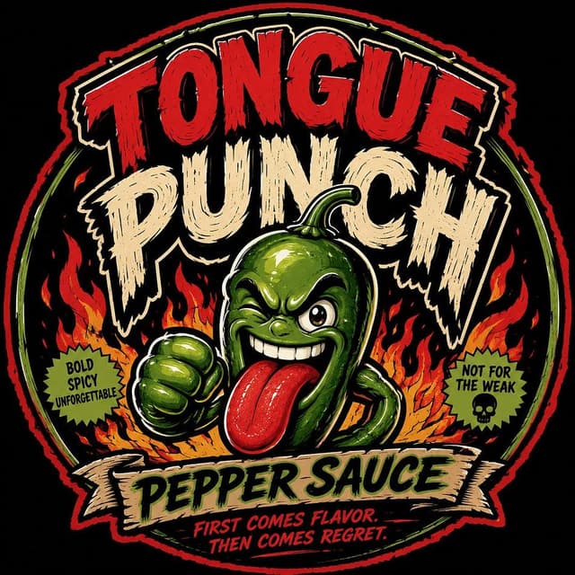 Tongue punch pepper sauce