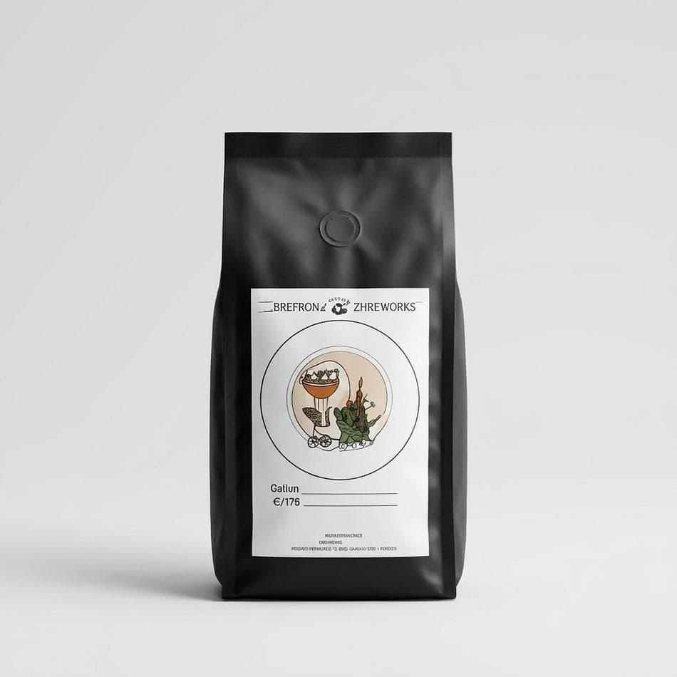 Italian Dark Roast Coffee Beans, Arabica & Robusta Blend, Bold Chocolate-Caramel Espresso Roast, 12 oz Bag