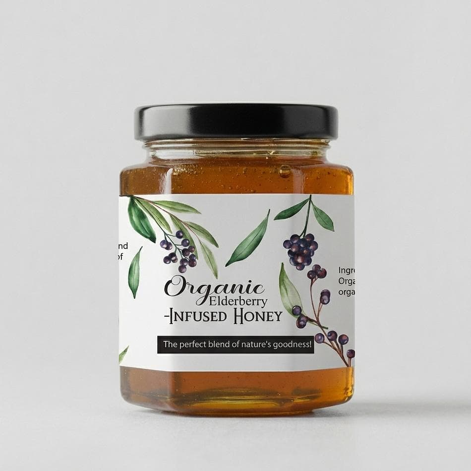 Elderberry Raw Honey 4 OZ