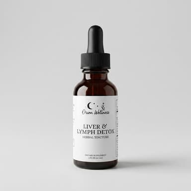 Herbal Detox Tincture, Burdock & Dandelion + Milk Thistle, Liver & Lymph Support, 1:5 100 Proof Extract