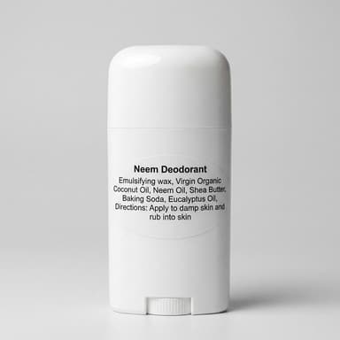 Neem Deodorant Cream, Coconut Oil & Shea Butter, Odor Control, Baking Soda, Eucalyptus Scent, 6 oz Jar