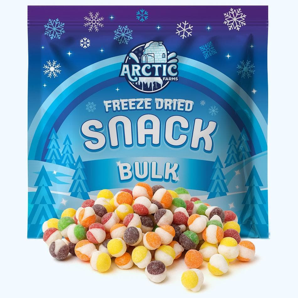 Freeze-Dried Space Rocks, Sour, Ultra-Crunchy, Flavor-Bursting Fruity Bites, Bulk Bag (3 lb)