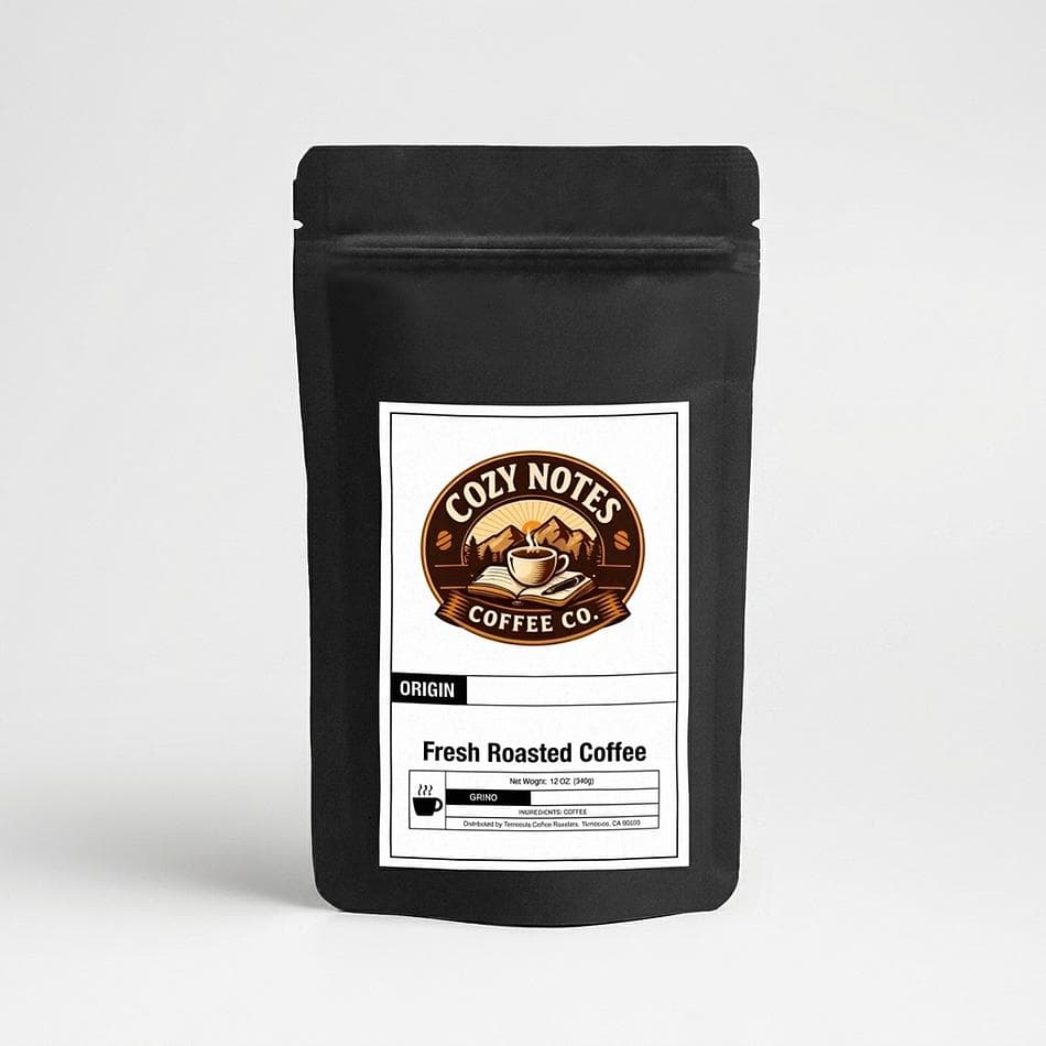 Light-Medium Roast Coffee Blend, Cocoa Caramel Toffee Notes, Smooth Morning Cup, 12 oz (Whole Bean or Ground)