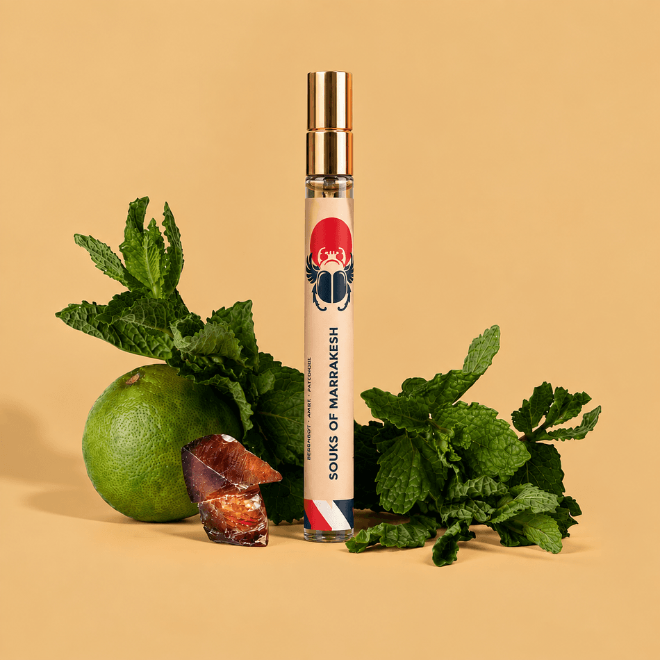 SOUKS OF MARRAKESH Travel Eau de Parfum Spray, Bergamot & Saffron with Patchouli, Warm Spicy Scent, TSA-Approved 10ml
