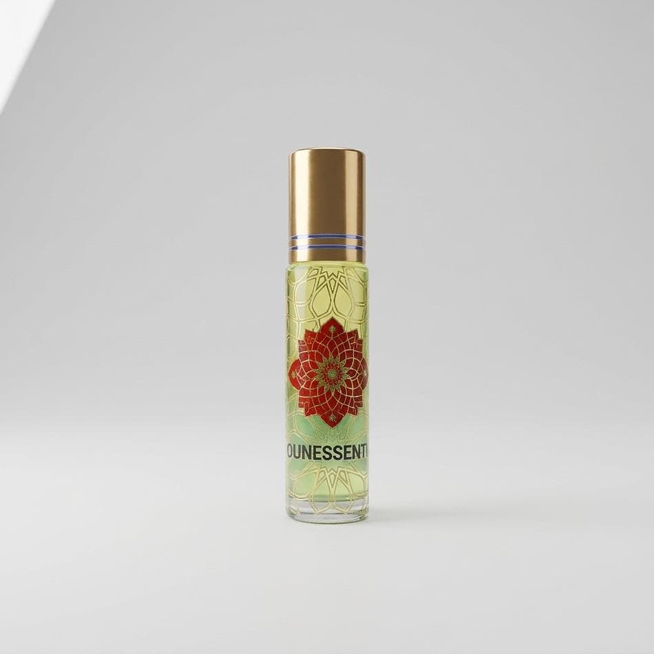 Aromatherapy Body Roll-On, Jojoba Oil & Eucalyptus, Fresh Clean Scent, Peridot Crystal Infused, 10 mL