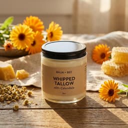 Whipped Tallow Balm with Calendula 8oz-1