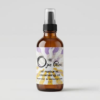 Facial Cleansing Oil, Castor + Hemp Seed + Rosehip, Makeup Melting Barrier-Safe Cleanse, 2-Variant Scent Options