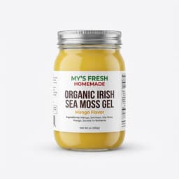 St. Lucia Wildcrafted Organic Mango Sea Moss Gel 16 Oz-- Vegan-- Superfood.-0