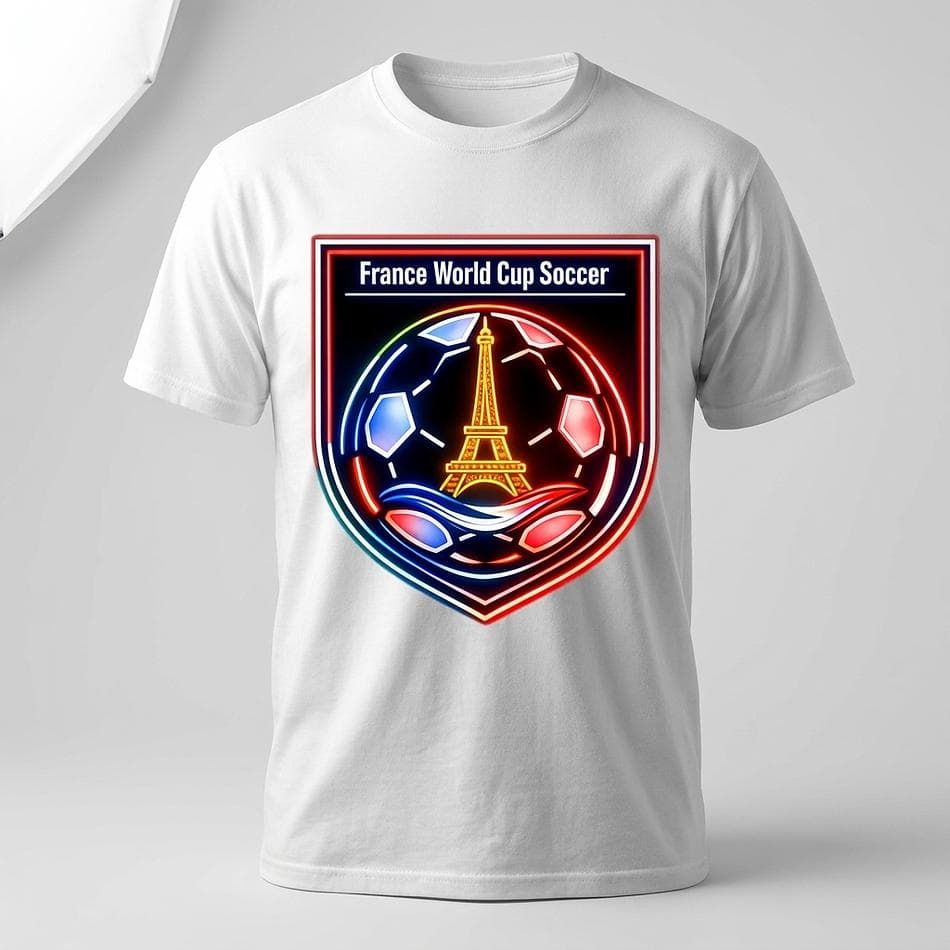 France Soccer Fan T-Shirt, Gildan G500 Cotton Tee, World Cup Watch Party Shirt, Classic Fit, Unisex S–5XL