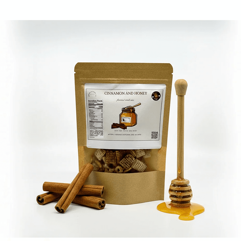 Sweet Snack Mix, Cinnamon & Honey, Cozy Lightly Sweet Crunch, Nut-Free Option, 2.5 oz Bag