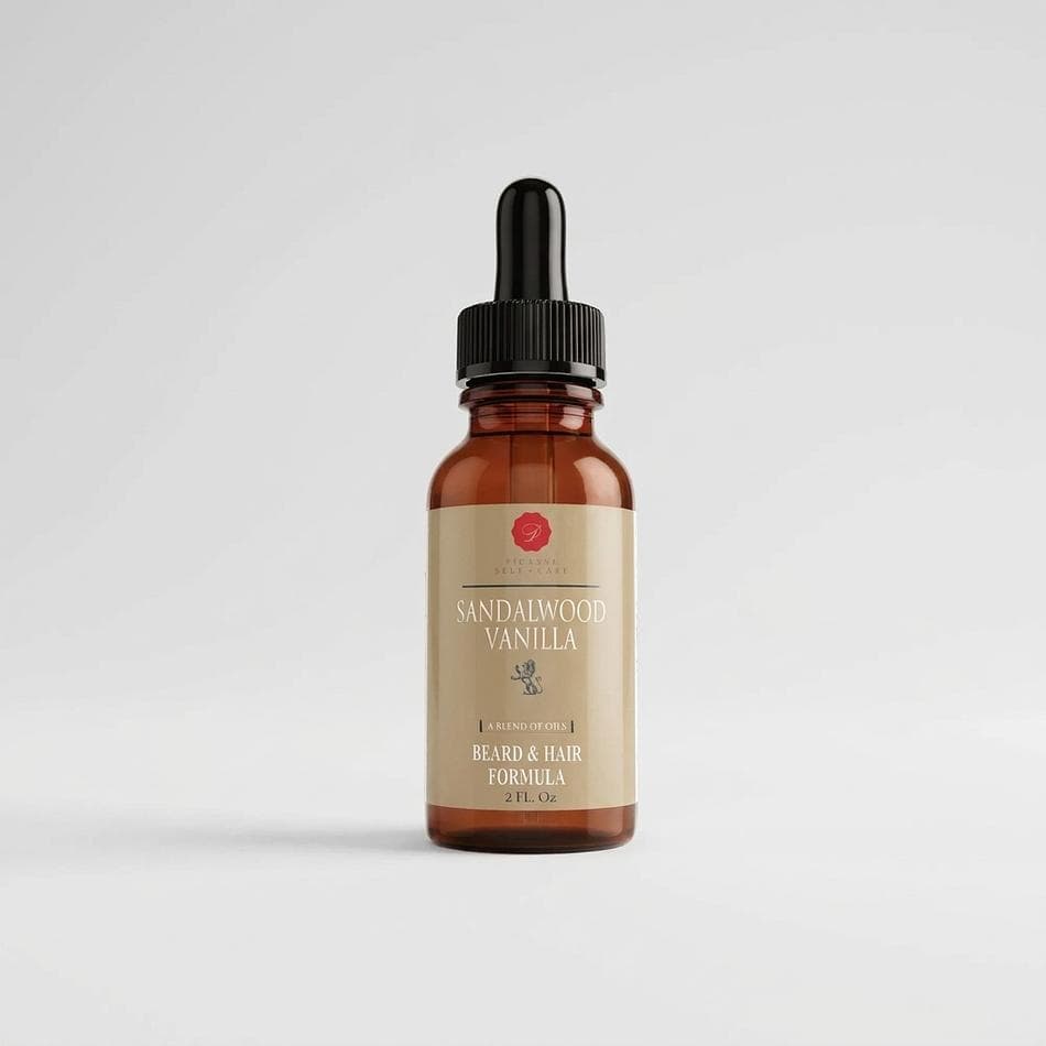 Beard Oil & Hair Oil, Argan + Castor + Rosemary, Softens & Reduces Itch, Fast-Absorbing, 1 Bottle