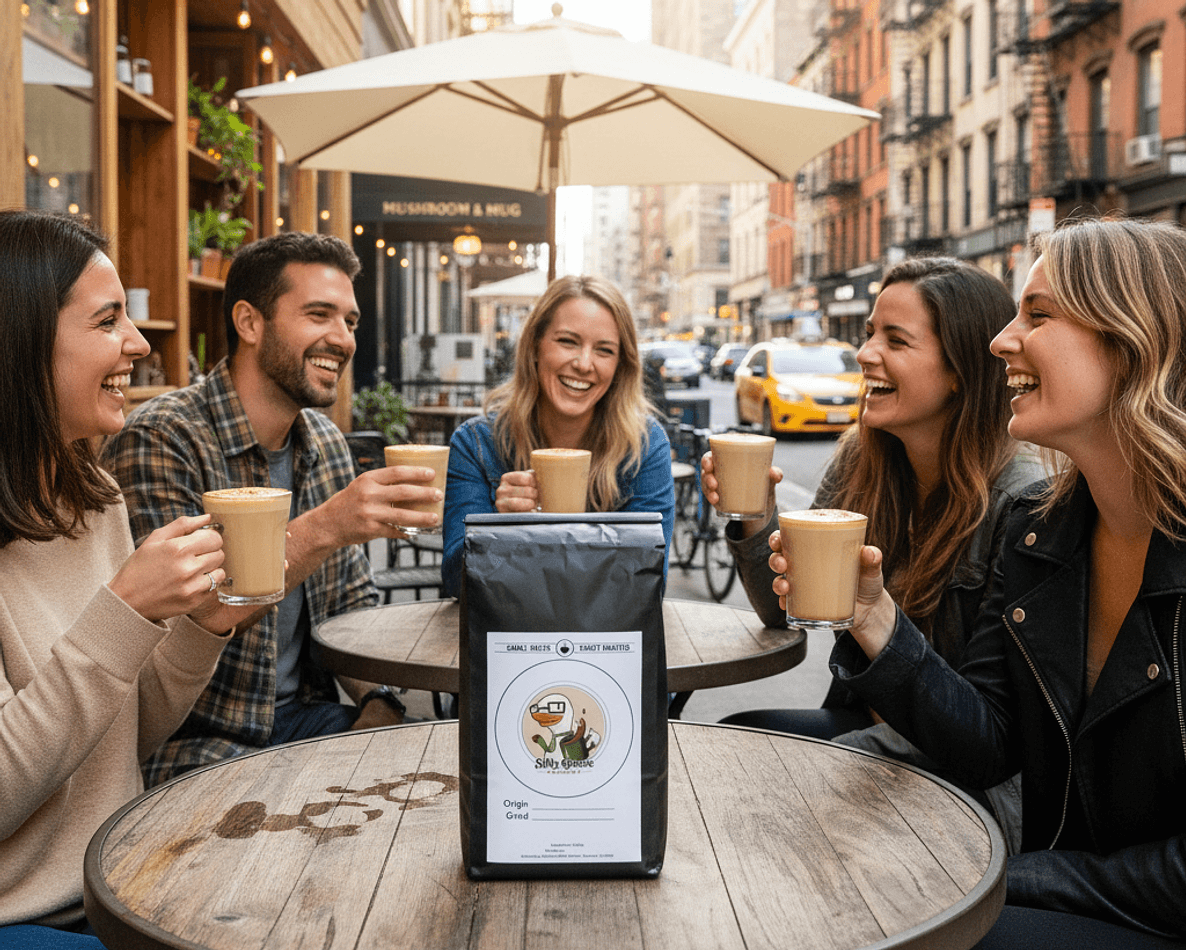 Dark Roast Mushroom Coffee, Lion’s Mane Cordyceps Reishi, Full-Bodied Energy & Focus, Ground Coffee, 8oz Bag (30 Servings)