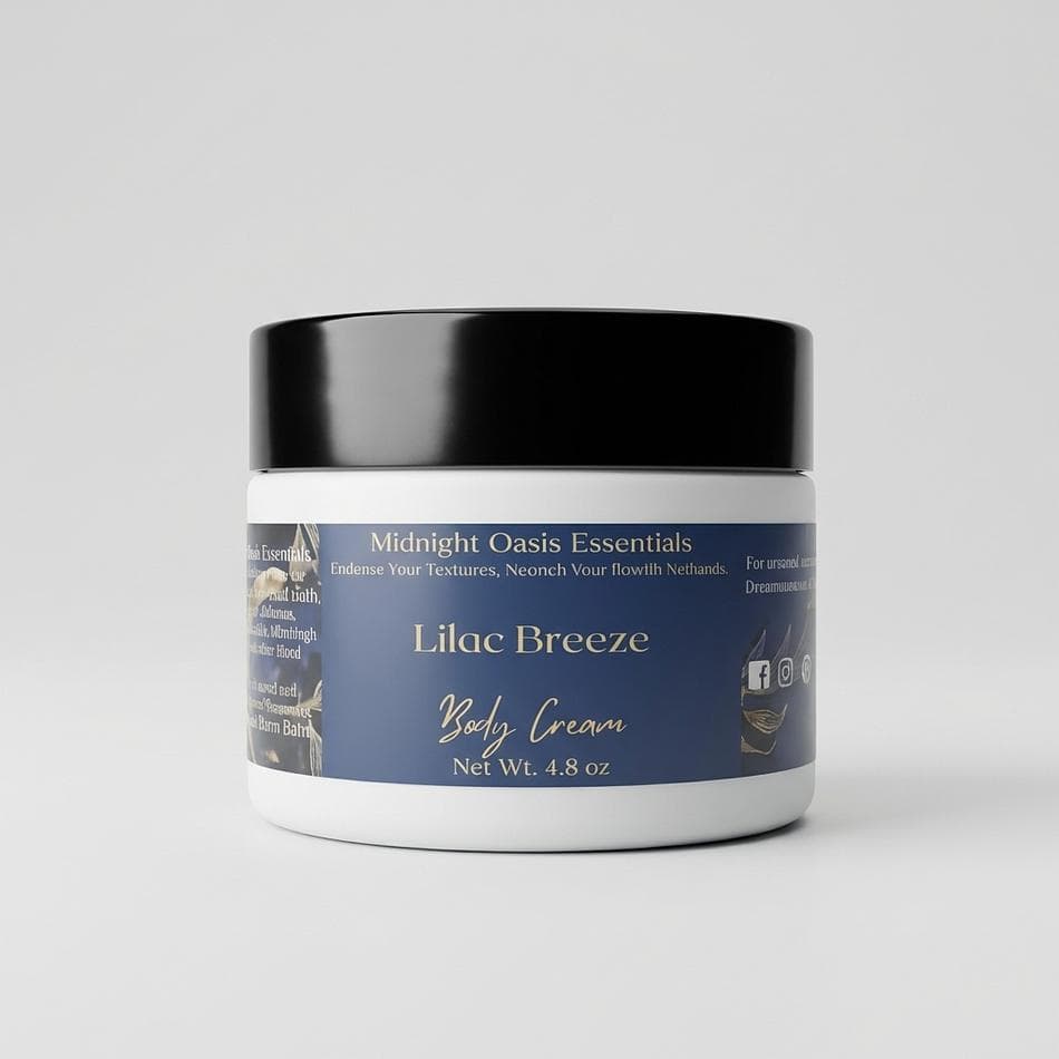 Body Cream, Aloe Vera & Shea Butter, Lightweight Non-Greasy Hydration, Lilac Floral Scent, 1 Jar