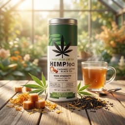 Sweet Relief Cbd Tea Caramel Lattea Black Tea, Premium Loose Tea.-4