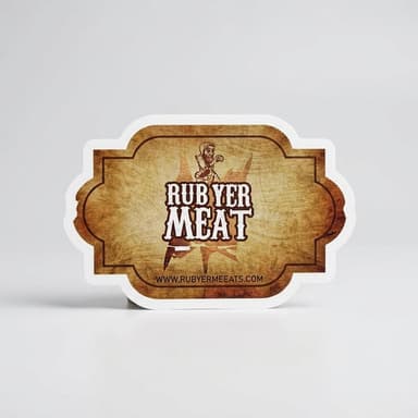 Vinyl Sticker, Bubble-Free Application, High Opacity, 95µ Thick, 3x3 in / 4x4 in / 5.5x5.5 in