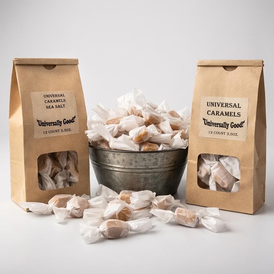 Cookies & Cream Gourmet Caramels, Real Butter & Fresh Cream, Melt-in-Your-Mouth Soft Chews, 32 Individually Wrapped Pieces