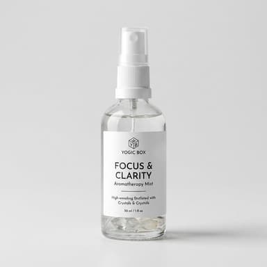 Ayurvedic Pitta Balancing Mist Spray, Rose, Lavender & Sandalwood, Room + Pillow Spray, Clear Quartz Infused, 4 oz