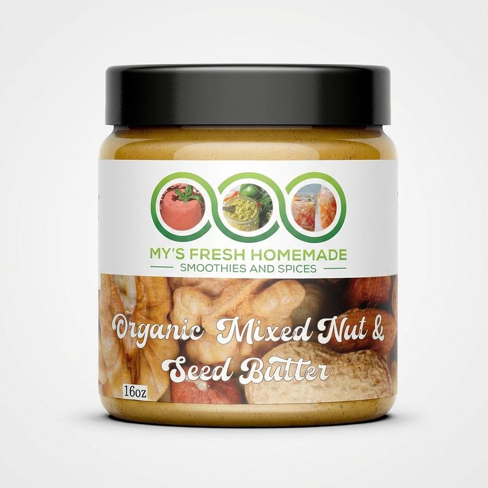 Handcrafted Organic Mixed Nut & Seed Butter. 16 Oz
