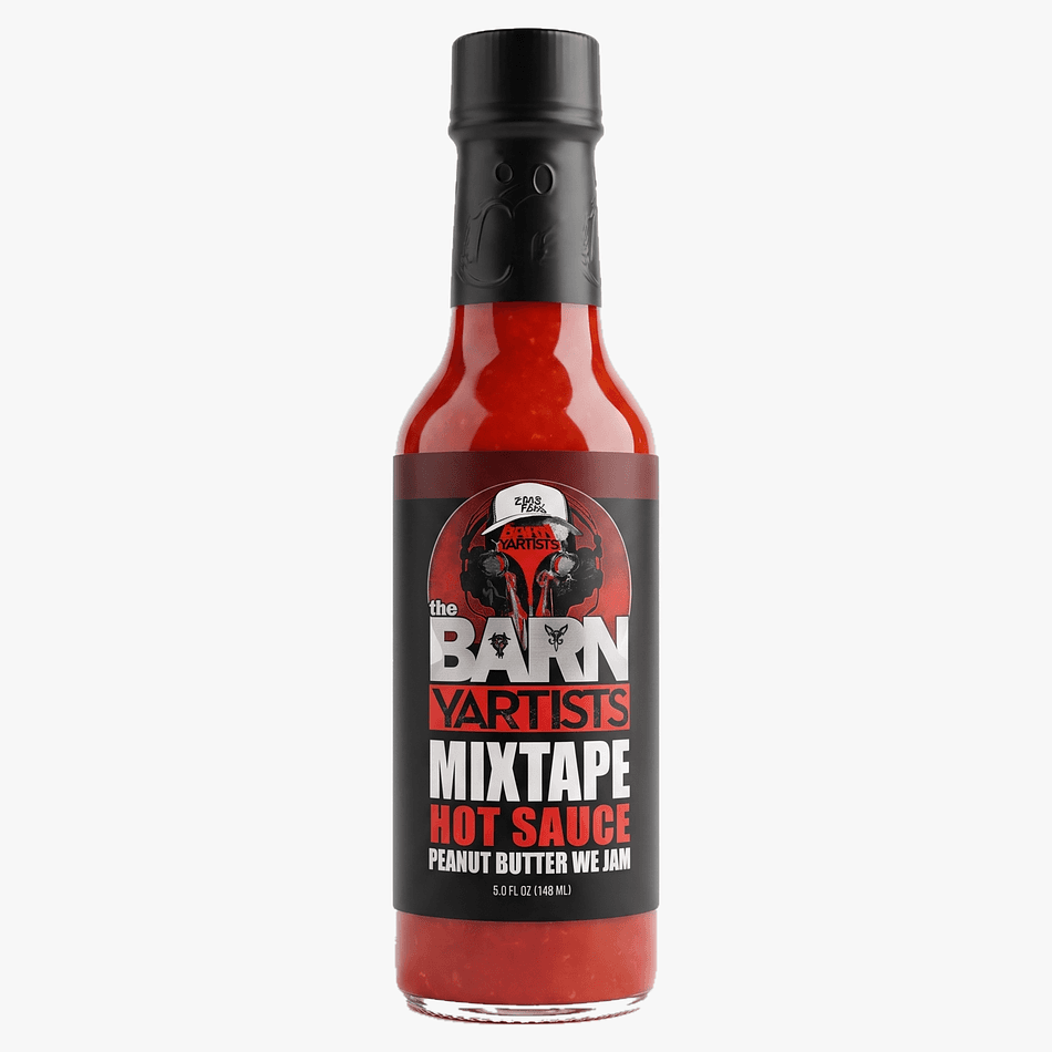 PB&J Hot Sauce, Strawberry Raspberry & Peanut Powder, Sweet Mild Heat, Vegan, 5 fl oz Bottle