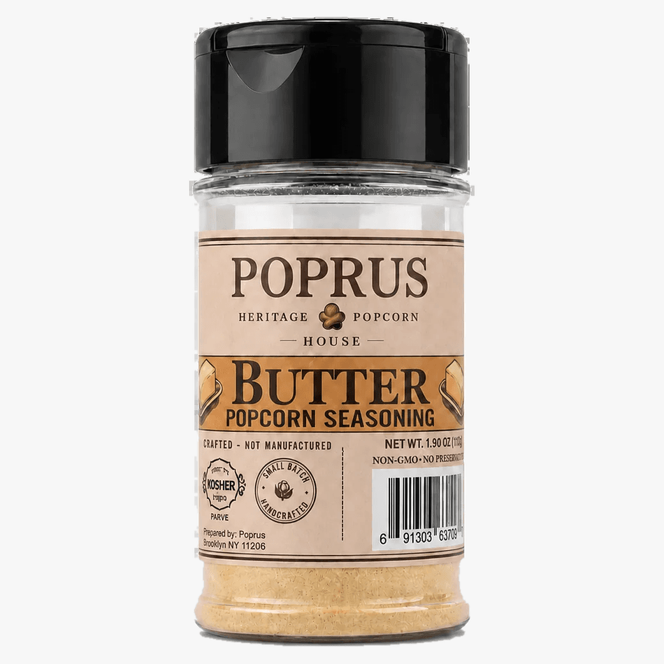 Butter-Style Popcorn Seasoning, Nutritional Yeast & Onion, Dairy-Free Umami Topping, Kosher Parve, Shaker 1.90 oz