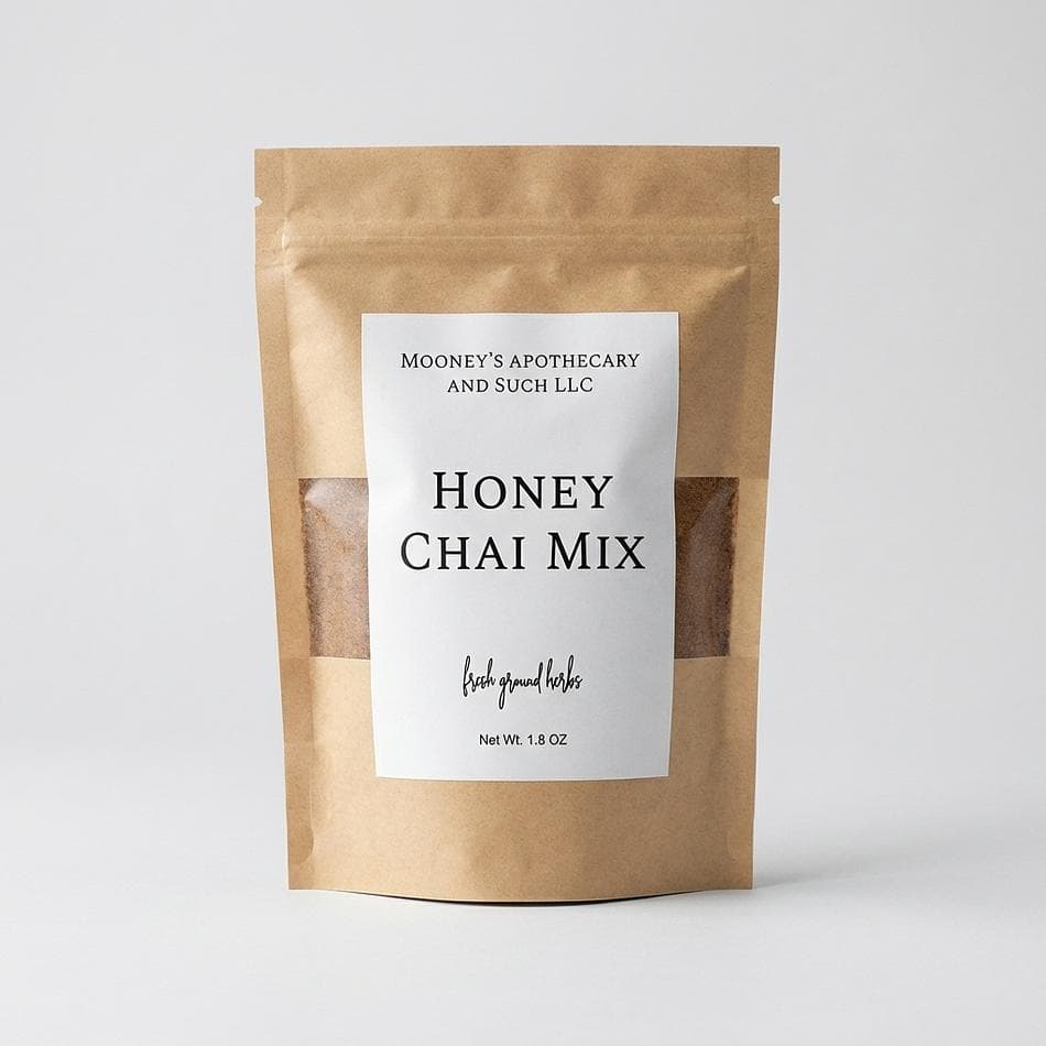 Chai Spice Blend, Cinnamon Coriander Clove Cardamom Ginger, Mix Into Honey for Instant Chai Drinks, 1.6 oz