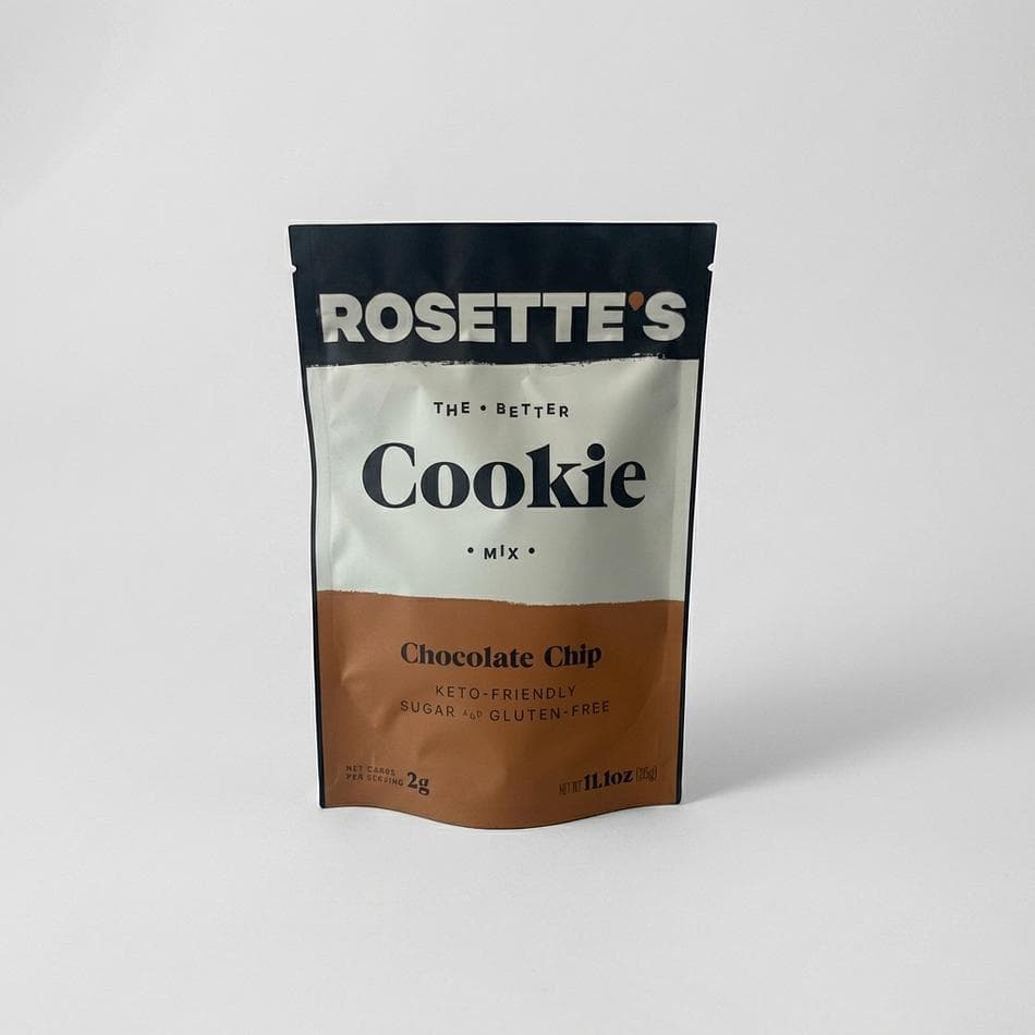 Keto Chocolate Chip Cookie Mix, Almond Flour & Monk Fruit, Sugar-Free Gluten-Free, 2g Net Carbs, Makes 16 Cookies