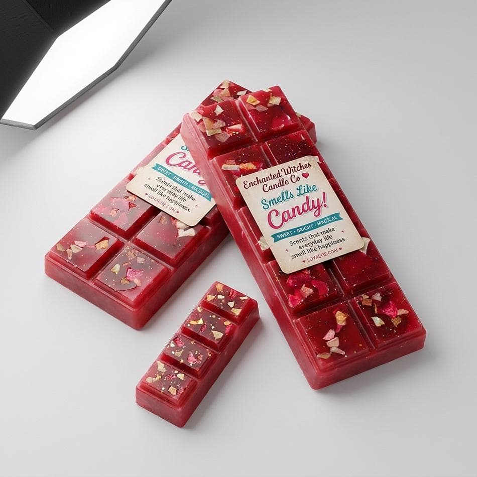 Soy Wax Melt Snap Bar, Citrus Cherry Amber Cranberry, Candy-Inspired Scent, Breakaway Bar, 1 Pack