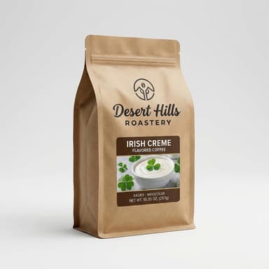 Irish Crème Flavored Coffee, Indonesian Beans, Medium Roast, Bold & Sweet, 12 oz Bag (Whole Bean or Ground)