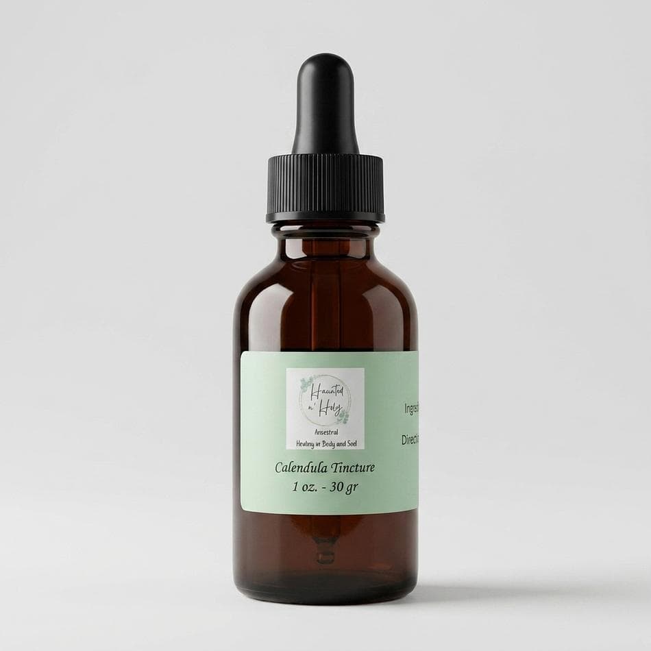 Calendula Tincture, Calendula officinalis Flower Extract, Immune & Lymph Support, Dropper Bottle