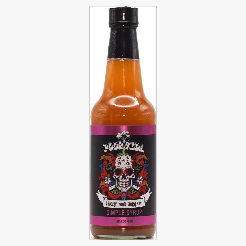 Prickly Pear Jalapeño Cocktail Syrup, Agave Nectar, Sugar Free, Spicy Lemonade & Margarita Mixer, 10 fl oz