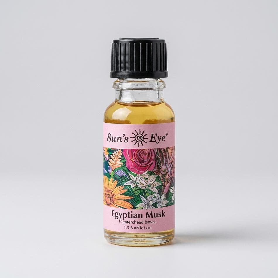 Egyptian Musk Aroma Oil, Concentrated Fragrance Blend, Sweet & Smoky Musk Scent, 0.5 oz (15 mL) Glass Bottle