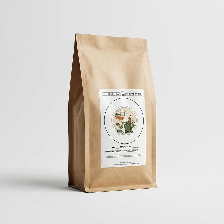 Masala Chai Loose Leaf Black Tea, Warming Spices, Bold Spiced Flavor, 3 oz Pouch
